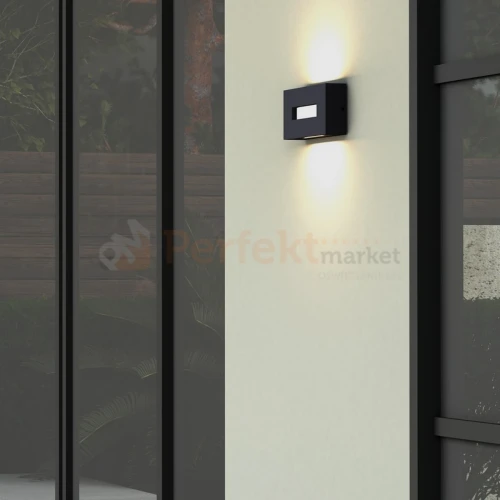 Arteo kinkiet ścienny zewnętrzny ciemny szary LED CCT IP65 Lutec perfektmarket 2.webp