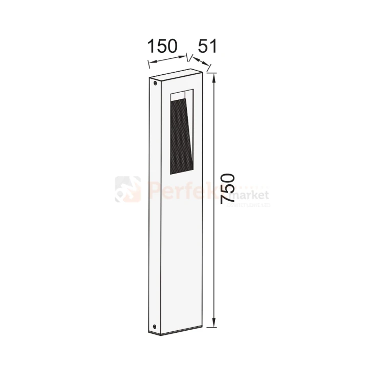 Arteo lampa stojąca słupek ciemny szary LED CCT IP65 Lutec perfektmarket 1.webp