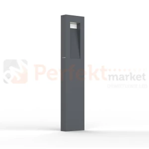 Arteo lampa zewnętrzna stojąca słupek ciemno szary LED CCT IP65 Lutec