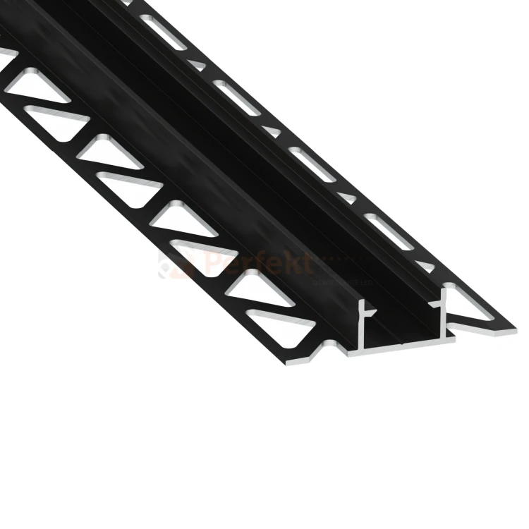 profil aluminiowy led pod płyti NIPO czarny lakierowany perfektmarket.webp