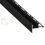 profil aluminiowy led wykończeniowy pod płytki MITO czarny lakierowany perfektmarket.webp
