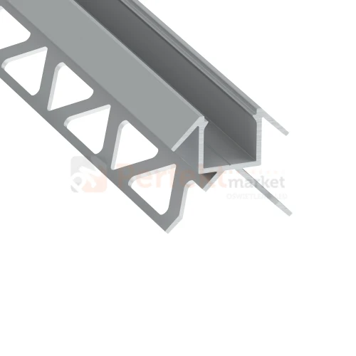 Profil LED do glazury narożny zewnętrzny do płytek CANTO srebrny anodowany perfektmarket.webp