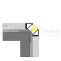 Profil LED do glazury narożny zewnętrzny do płytek CANTO perfektmarket (2).webp
