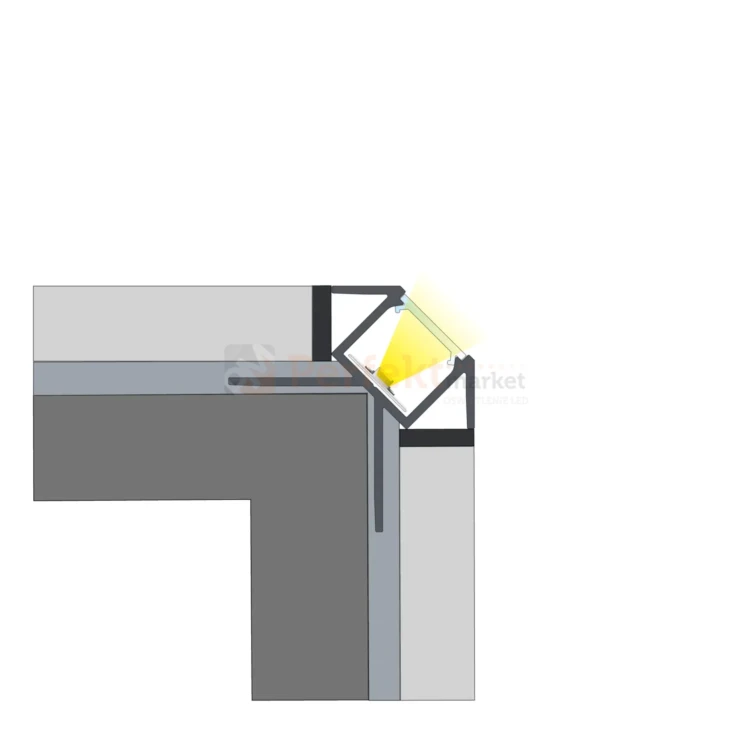 Profil LED do glazury narożny zewnętrzny do płytek CANTO perfektmarket (2).webp