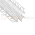 Profil LED do glazury narożny wewnętrzny do płytek VIGO biały lakierowany perfektmarket.webp