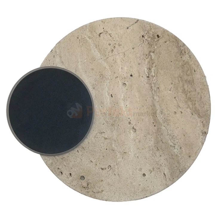 Eclipse Wall kinkiet z trawertynu LED okrągły design naturalny perfektmarket (2).webp