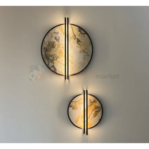 SATURN 52 WALL 3000K kamienny kinkiet LED design naturalne materiały perfektmarket (1).webp