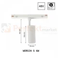 SPOT SHIFT 6W S CCT lampa na szynę 48V biała wymiary perfektmarket.webp