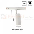 SPOT SHIFT 10W M CCT lampa na szynę 48V biała wymiary perfektmarket.webp
