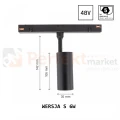 SPOT SHIFT 6W S CCT lampa na szynę 48V czarna wymiary perfektmarket.webp