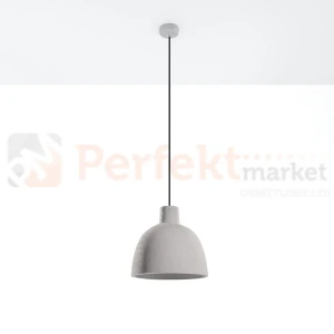 Lampa wisząca betonowa Sollux Damaso 1xE27 SL.0281 IP20 - szara