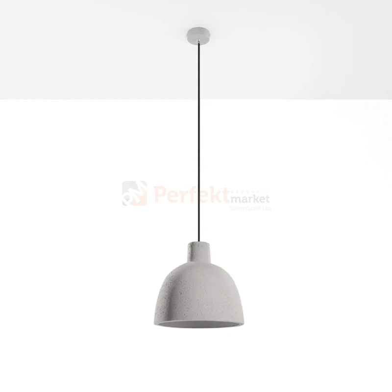 Lampa wisząca betonowa Sollux Damaso 1xE27 SL.0281 IP20 - szara 08