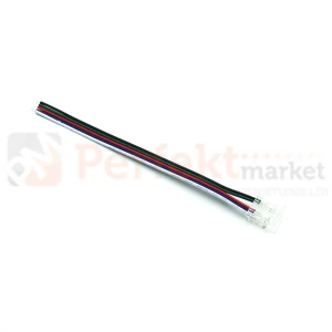 Złączka zasilająca do taśm LED COB RGBW 5PIN IP20 PCB 12mm przewód 10cm