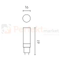 Żarówka LED G9 premium 230V 6W 550lm LED Line wymiary perfektmarket.webp