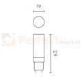 Żarówka LED G9 premium 230V 8W LED Line wymiary perfektmarket.webp