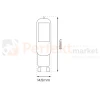 zarowka led g9 cob 2w eko-light 4000K 3000k wymiary perfektmarket.webp