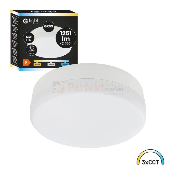 Żarówka Led Gx53 12W 1251lm 3CCT perfektmarket (6).webp