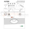 Aqform oprawa HOLLOW LED wpuszczana 41° IP20 3000K biała montaż perfektmarket.webp