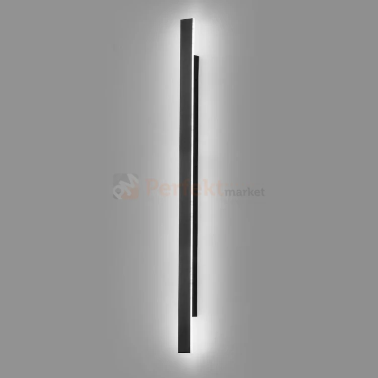 Lampa ścienna zewnętrzna liniowa na elewację 120cm LED WOW II CCT czarna IP54 perfektmarket (8).webp