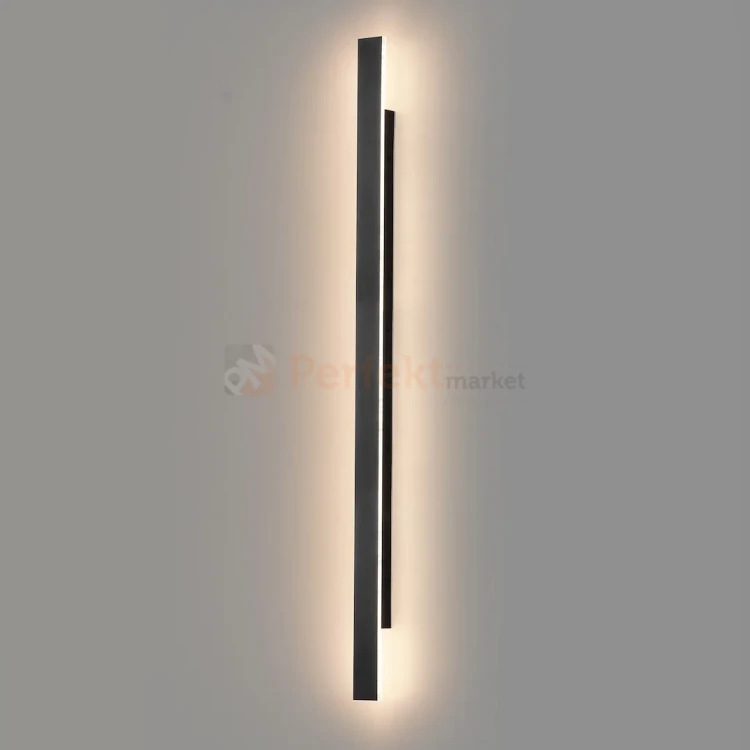 Lampa ścienna zewnętrzna liniowa na elewację 120cm LED WOW II CCT czarna IP54 perfektmarket (9).webp