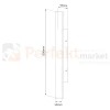 Lampa ścienna zewnętrzna liniowa na elewację 120cm LED WOW II CCT czarna IP54 perfektmarket (3).webp