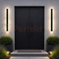 Lampa ścienna zewnętrzna liniowa na elewację 120cm LED WOW II CCT czarna IP54 perfektmarket.webp