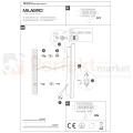 Lampa ścienna zewnętrzna liniowa na elewację 120cm LED WOW II CCT czarna IP54 montaż perfektmarket.webp