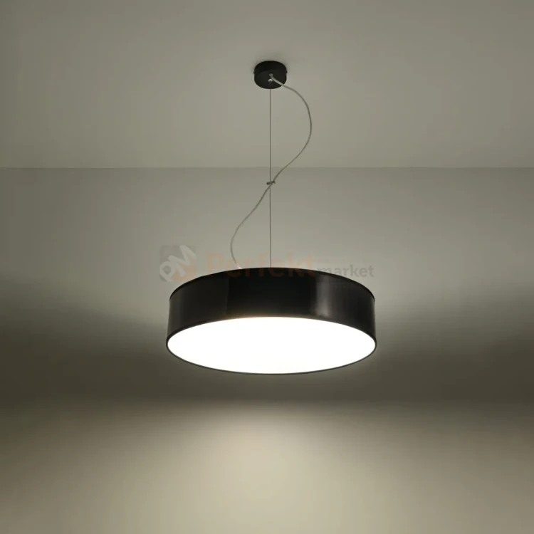 Lampa wisząca okrągła Sollux Arena 45 - czarna 02