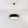 Lampa wisząca okrągła Sollux Arena 45 - czarna 01