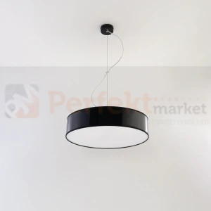 Lampa wisząca okrągła nowoczesna Sollux Arena 45 3xE27 SL.0118 IP20  - czarna