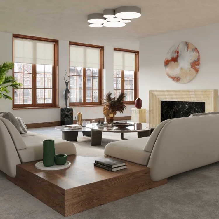 Lampa wisząca okrągła nowoczesna Sollux Arena 45 3xE27 SL.0119 IP20 - szara 04