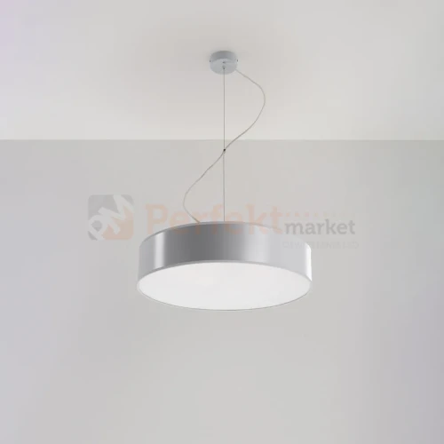 Lampa wisząca okrągła nowoczesna Sollux Arena 45 3xE27 SL.0119 IP20 - szara 01