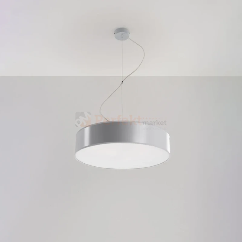Lampa wisząca okrągła nowoczesna Sollux Arena 45 3xE27 SL.0119 IP20 - szara 08