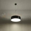 Lampa wisząca okrągła nowoczesna Sollux Arena 35 2xE27 SL.0115 IP20 - czarna 02
