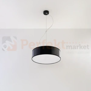 Lampa wisząca okrągła nowoczesna Sollux Arena 35 2xE27 SL.0115 IP20 - czarna