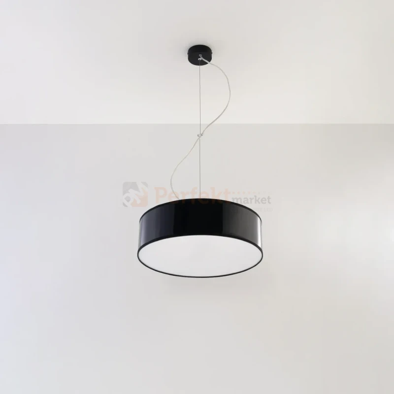 Lampa wisząca okrągła nowoczesna Sollux Arena 35 2xE27 SL.0115 IP20 - czarna 08