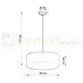 Lampa wisząca okrągła nowoczesna Sollux Arena 35 2xE27 SL.0116 IP20 - szara 07