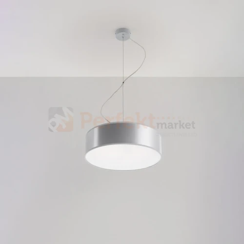 Lampa wisząca okrągła nowoczesna Sollux Arena 35 2xE27 SL.0116 IP20 - szara 01