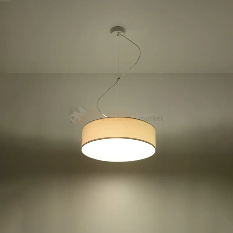 Lampa wisząca okrągła nowoczesna Sollux Arena 35 2xE27 SL.0117 IP20 - biała 02