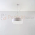 Lampa wisząca okrągła nowoczesna Sollux Arena 35 2xE27 SL.0117 IP20 - biała 01