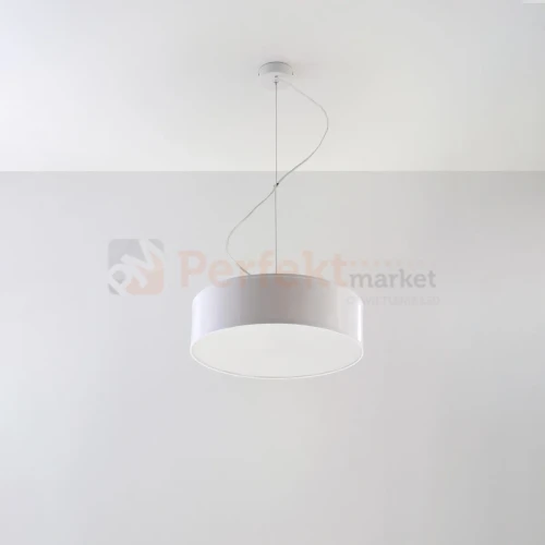 Lampa wisząca okrągła nowoczesna Sollux Arena 35 2xE27 SL.0117 IP20 - biała 01