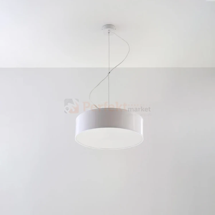 Lampa wisząca okrągła nowoczesna Sollux Arena 35 2xE27 SL.0117 IP20 - biała 01