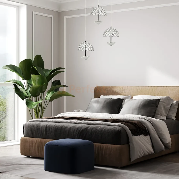 Lampa wisząca LED VENUS na kole chromowana, kryształ  4000K perfektmarket (5).webp