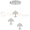 Lampa wisząca LED VENUS na kole chromowana, kryształ  4000K perfektmarket (1).webp