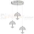Lampa wisząca LED VENUS na kole chromowana, kryształ  4000K perfektmarket (1).webp