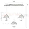 Lampa wisząca LED VENUS na listwie chromowana, kryształ 4000K ML315 perfektmarket (3).webp