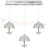 Lampa wisząca LED VENUS na listwie chromowana, kryształ 4000K ML315 perfektmarket (6).webp