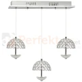 Lampa wisząca LED VENUS na listwie chromowana, kryształ 4000K ML315 perfektmarket (6).webp