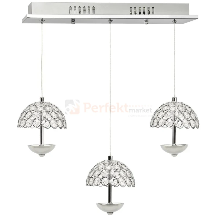 Lampa wisząca LED VENUS na listwie chromowana, kryształ 4000K ML315 perfektmarket (6).webp