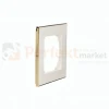 ramka pojedyncza simon 55 bialy mat podstawa zlota detal perfektmarket.webp